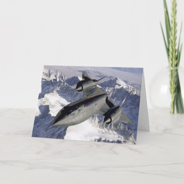 Tarjeta De Agradecimiento Lockheed SR-71B Blackbird (Anverso)