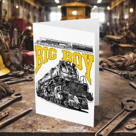 Tarjeta De Agradecimiento Locomotora de vapor Big Boy 4014. Clase 4000 de Un