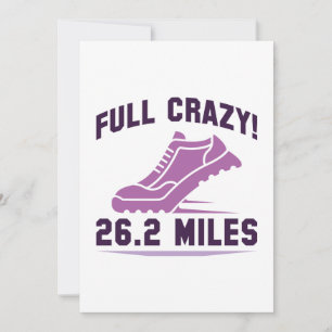 Tarjeta De Agradecimiento Locura total 26,2 millas