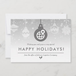 Tarjeta De Agradecimiento Logística + Inventario | Felices Fiestas | Mínimo