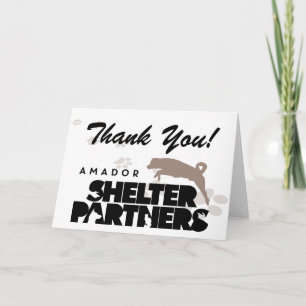 Tarjeta De Agradecimiento Logo de A-SHELTER Partners GRACIAS