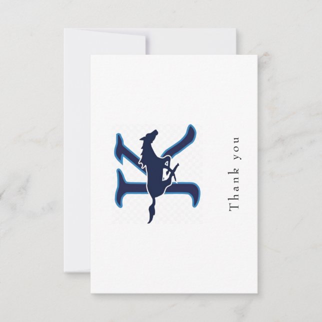 Tarjeta De Agradecimiento Logo Horizontal  (Anverso)