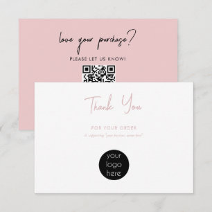 Tarjeta De Agradecimiento Logotipo de Aplausos Comerciales Personalizados