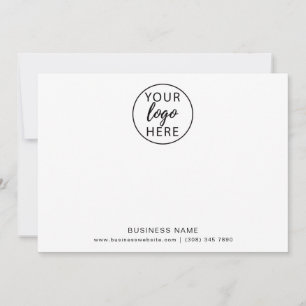 Tarjeta De Agradecimiento Logotipo de Negocio de Tipografía