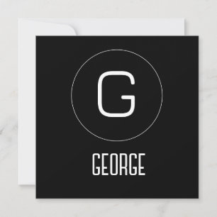 Tarjeta De Agradecimiento Logotipo de nombre personalizable