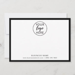 Tarjeta De Agradecimiento Logotipo Empresarial Profesional