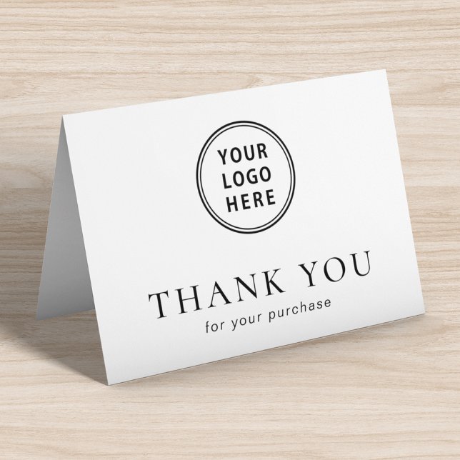 Tarjeta De Agradecimiento Logotipo mínimo de la empresa (Subido por el creador)
