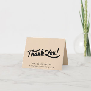 Tarjeta De Agradecimiento Logotipo personalizado de la empresa comercial