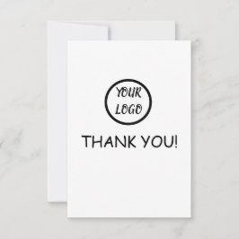 Tarjeta De Agradecimiento Logotipo Personalizado Elegante y moderno