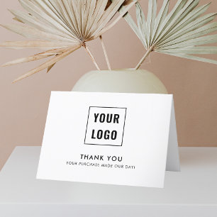 Tarjeta De Agradecimiento Logotipo profesional moderno Gracias