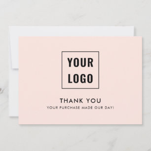 Tarjeta De Agradecimiento Logotipo profesional moderno Gracias