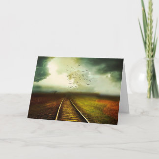 TARJETA DE AGRADECIMIENTO LONELY TRACK BLANK ALL-OCCASION CARD
