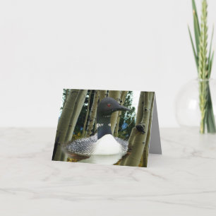 Tarjeta De Agradecimiento Loon Wilderness