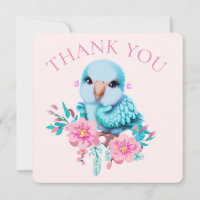 Loro de bebé azul dulce y adorable