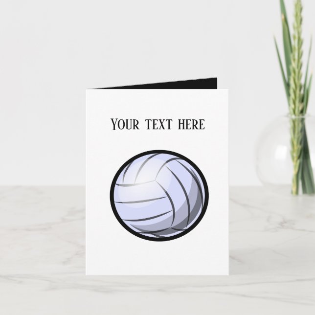 Tarjeta De Agradecimiento Los amantes de los deportes de voleibol de Guay ag (Anverso)