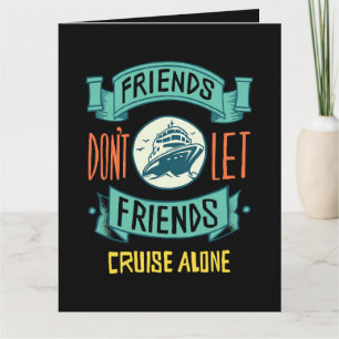 Tarjeta De Agradecimiento Los amigos no dejan que los amigos naveguen solos 