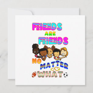 Tarjeta De Agradecimiento Los amigos son amigos sin importar qué