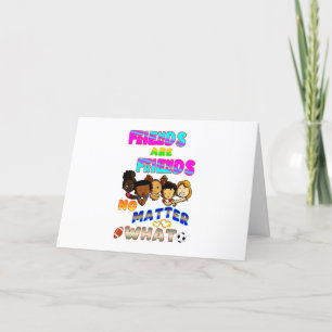 Tarjeta De Agradecimiento Los amigos son amigos sin importar qué