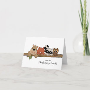 Tarjeta De Agradecimiento Los animales del bosque le agradecen │ de la