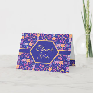 Tarjeta De Agradecimiento Los arte renacentista y los artes florales le