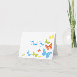 Tarjeta De Agradecimiento Los besos de la mariposa le agradecen