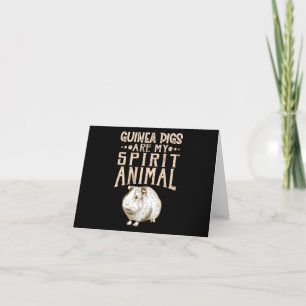 Tarjeta De Agradecimiento Los cerdos de Guinea son mi animal espiritual