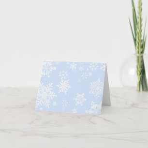 Tarjeta De Agradecimiento Los copos de nieve le agradecen cardar