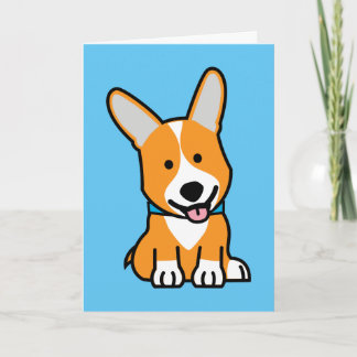 Tarjeta De Agradecimiento Los Corgis del Corgi persiguen el Pembroke feliz