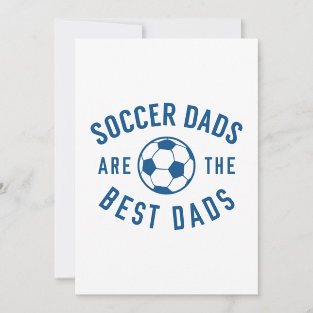 Tarjeta De Agradecimiento Los Dads De Fútbol Son Los Mejores Dads (Anverso)