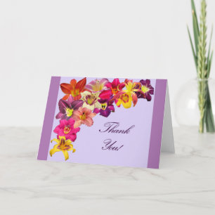 Tarjeta De Agradecimiento Los Daylilies le agradecen