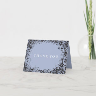 Tarjeta De Agradecimiento Los ESPIRALES y la BODA doblada las ESTRELLAS le