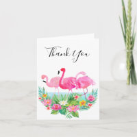 Los flamencos rosados florales tropicales le