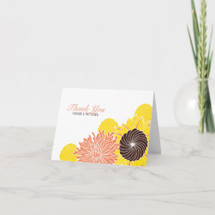 Tarjeta De Agradecimiento Los flores del jardín le agradecen