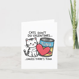 Tarjeta De Agradecimiento Los gatos no hacen San Valentín. A Kitten le encan