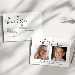 Tarjeta De Agradecimiento Los graduados   Fiesta de graduación doble a 2 lad