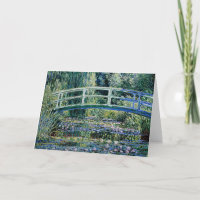 "Los lirios de agua y el puente japonés"