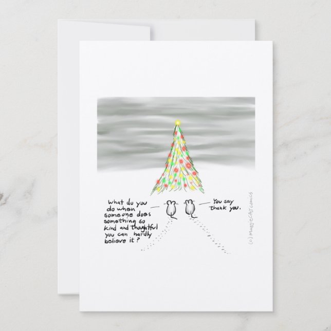 Tarjeta De Agradecimiento Los navidades aman (Anverso)