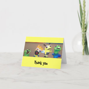 Tarjeta De Agradecimiento Los niños le agradecen notecard