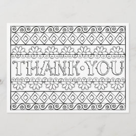 Tarjeta De Agradecimiento Los OrnaMENTALs le agradecen colorear sus los