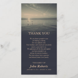 Tarjeta De Agradecimiento Los pájaros de la ceremonia conmemorativa de la