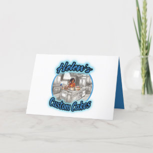 Tarjeta De Agradecimiento Los pasteles Personalizados de Helen