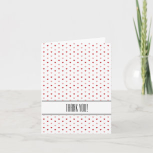 Tarjeta De Agradecimiento Los pequeños corazones le agradecen