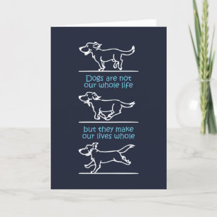 Tarjeta De Agradecimiento Los perros hacen nuestras vidas enteras