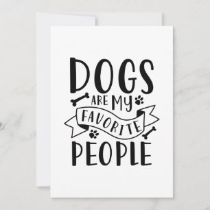 Tarjeta De Agradecimiento Los perros son mi gente favorita