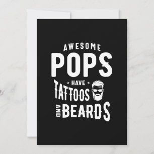 Tarjeta De Agradecimiento Los Pops Increíbles Tienen Tatuajes y Barbas