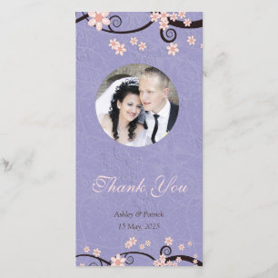 Tarjeta De Agradecimiento Los presos de la violeta del amor le agradecen