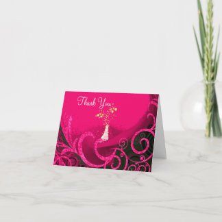 Tarjeta De Agradecimiento Los remolinos profundos de Cala Lilly Rasberry le