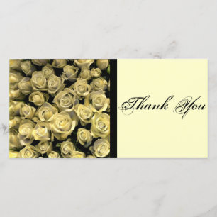 Tarjeta De Agradecimiento Los rosas amarillos le agradecen