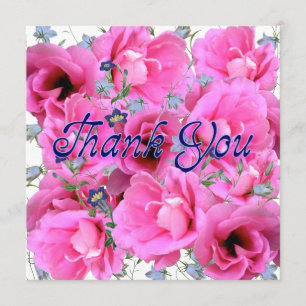 Tarjeta De Agradecimiento Los rosas dulces le agradecen cardar - el cuadrado