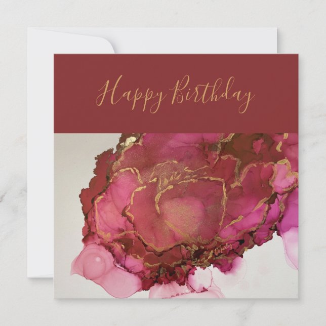 Tarjeta De Agradecimiento Los rosas son Red Note Card (Anverso)